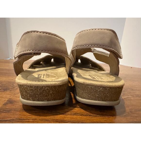 Earth Origins Birdine Leather Fisherman Sandal Taupe 8.5N NWT Summer Comfort - Picture 5 of 11